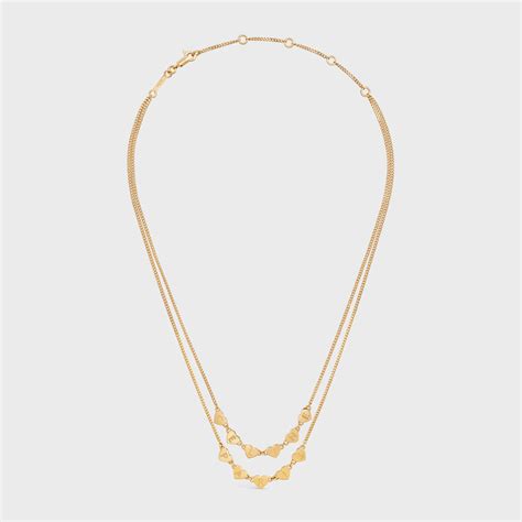 Cœur Celine Necklace in Brass with Gold Finish